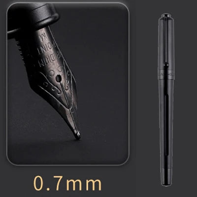 Luxury Titanium Nib Fountain Pen Writing Signing Calligraphy Pens Gift Office Stationery Supplies