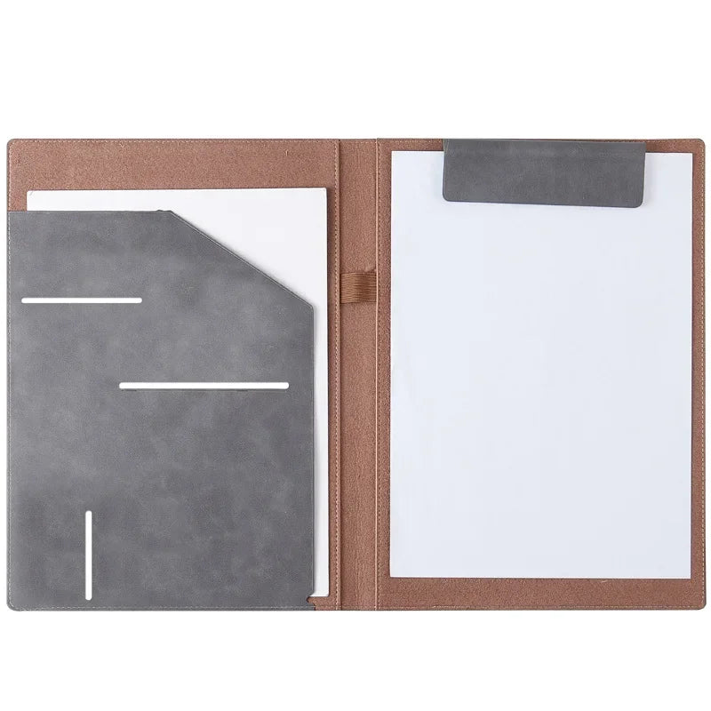 Leather Multifunctional A4 Conference Folder Business Stationery Folder Contract File Folders Organizer Card Holder A4 Folder
