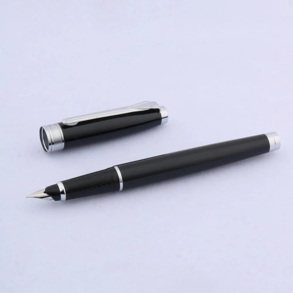 Hero 606A Retro Fountain Pen Silver Piece Accounting Metal Pen Stationery Student Office School Supplies ink pens