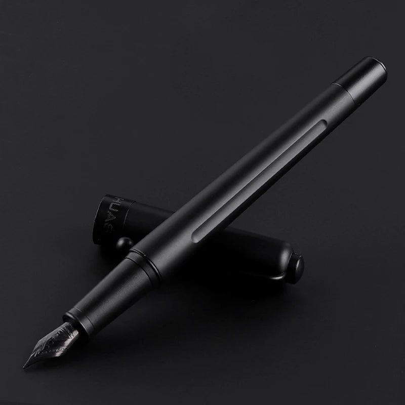 Luxury Titanium Nib Fountain Pen Writing Signing Calligraphy Pens Gift Office Stationery Supplies